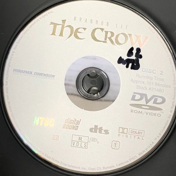 The Crow (DVD, 1994) 2-Disc Set Collectors Series [Brandon Lee] - Picture 8 of 8